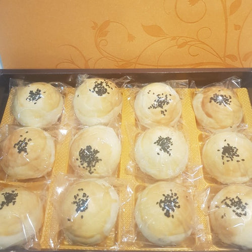 -Gift Box 12R:紅豆蛋黃酥餅禮盒12入精裝 - TaiwaneseFood台灣小吃