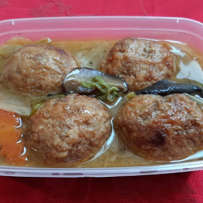 - Braised Meatball with Soy Sauce 紅燒獅子頭 - TaiwaneseFood台灣小吃