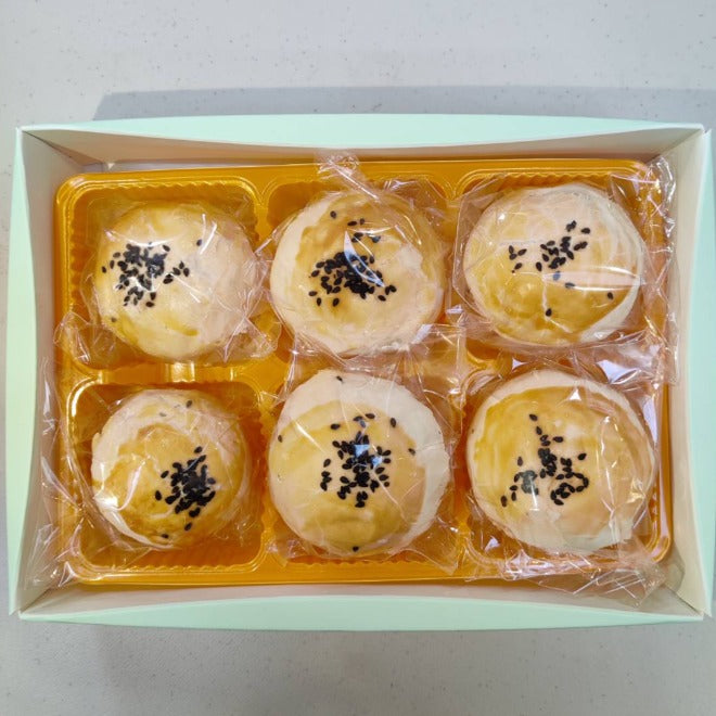 - 【NEW】Gift Box 6R:紅豆蛋黃酥餅霧面禮盒6入 - TaiwaneseFood台灣小吃
