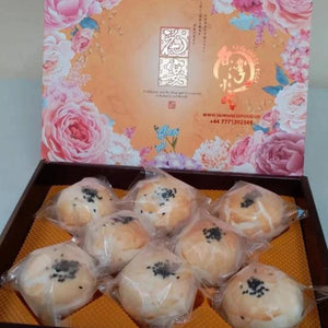 -Gift Box 8R:紅豆蛋黃酥餅禮盒8入精裝 - TaiwaneseFood台灣小吃
